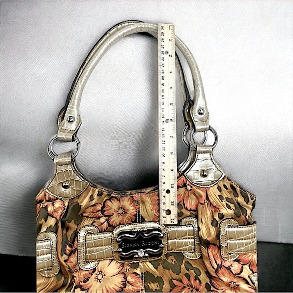 Sienna Ricchi l Double-Handle l Silky Animal Print l Leather l Purse, Satchel - Picture 9 of 15